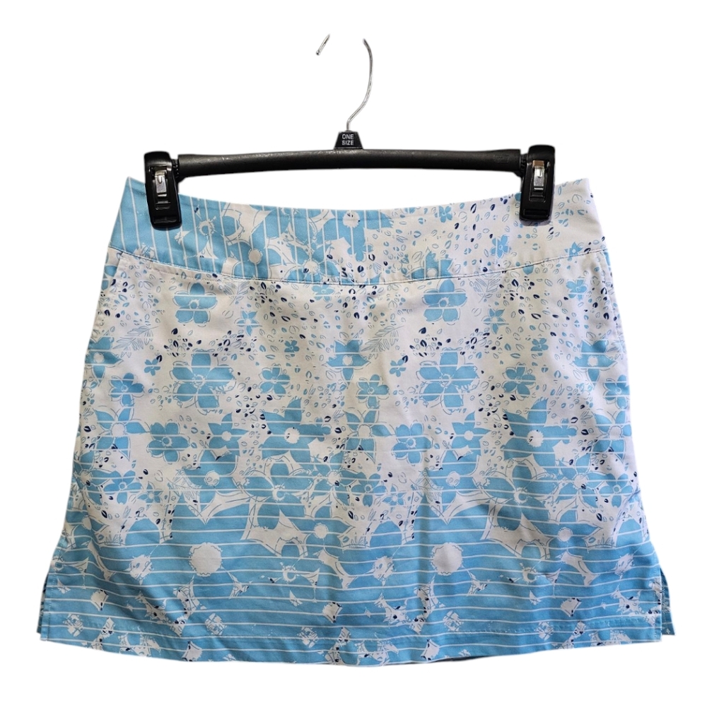 Adidas Blue and White Mini Pencil Skirt for Casual Wear